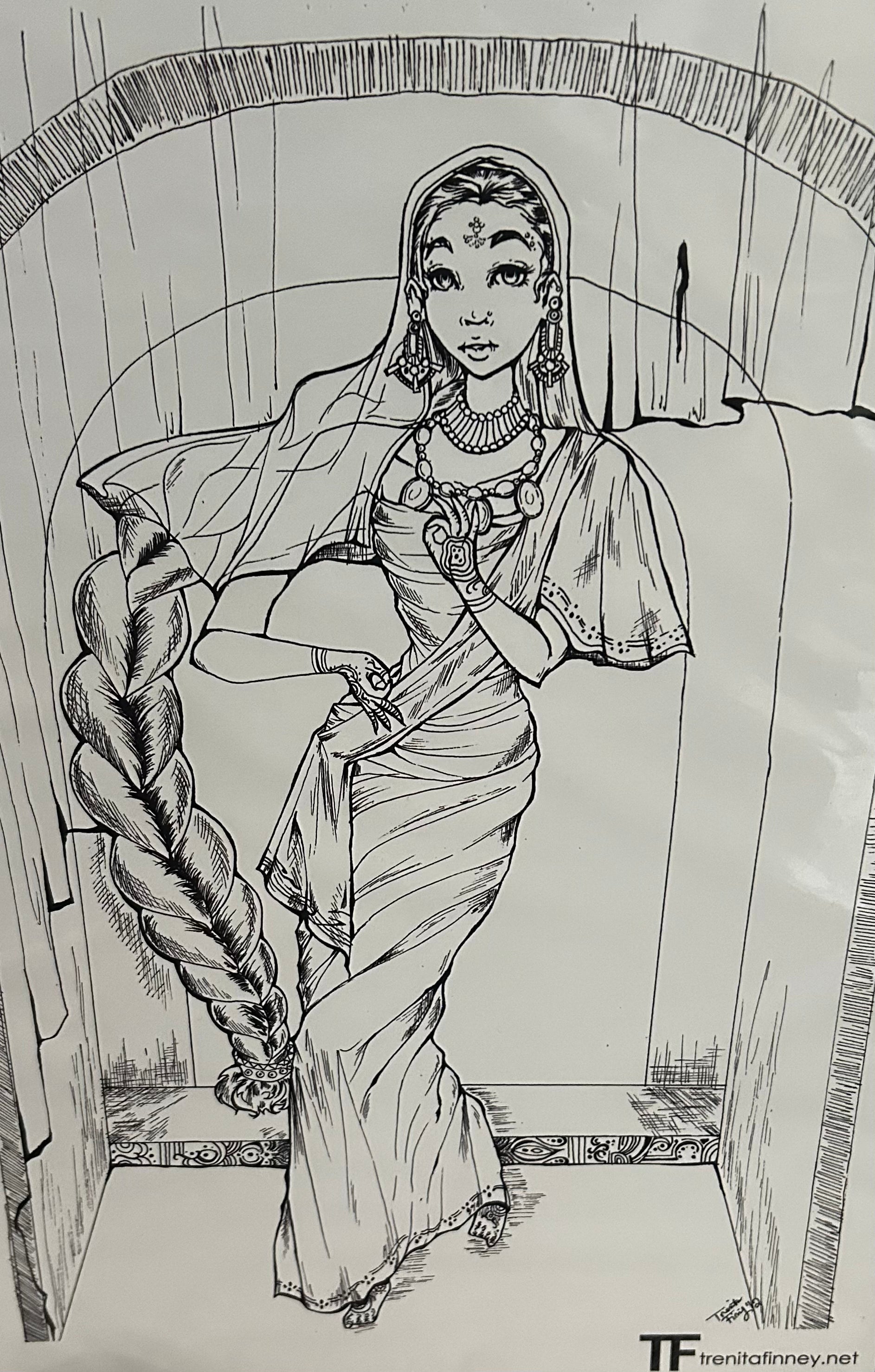 Trenita.Finney Print B&W by The Guitar Shop PGH