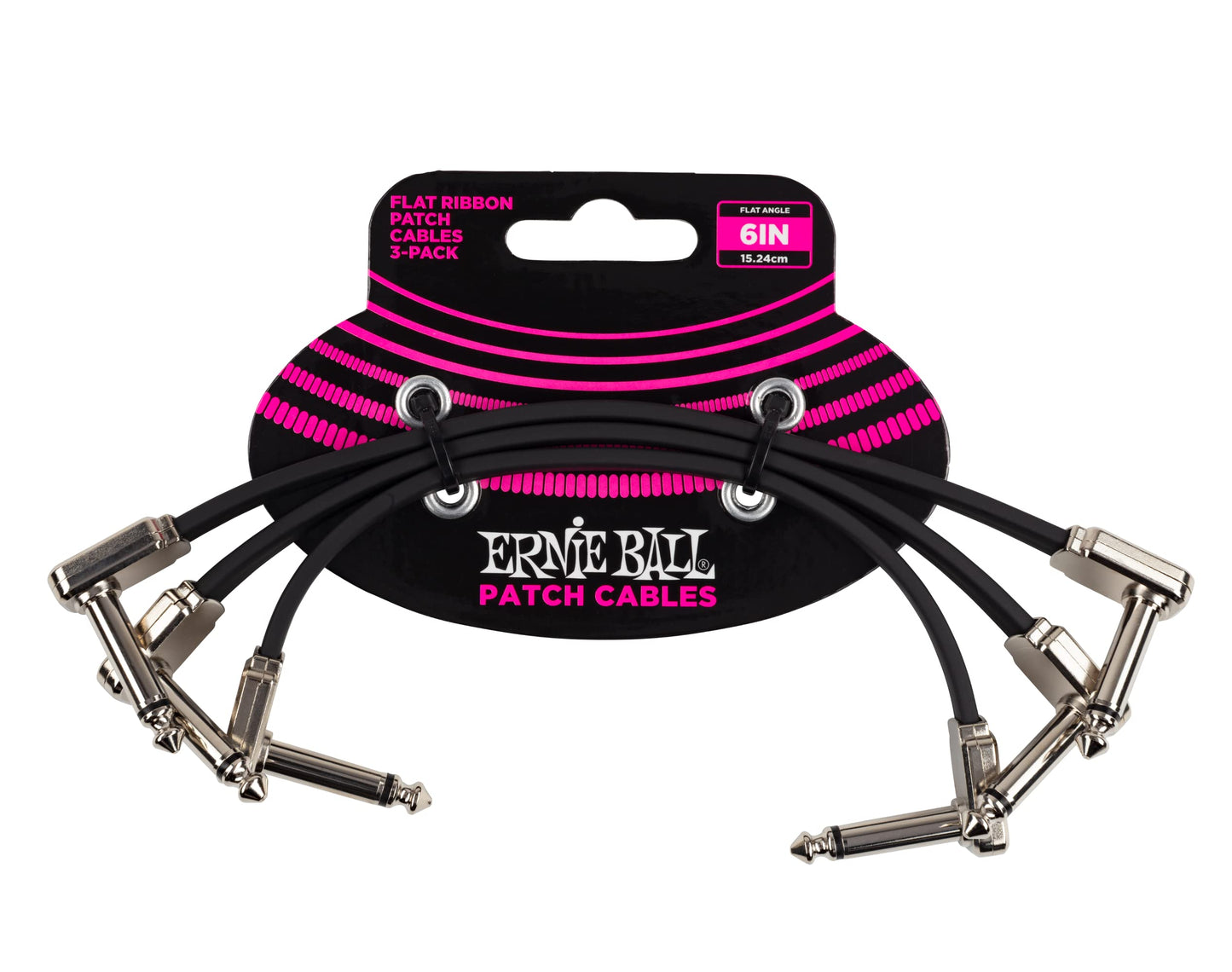 Ernie Ball P06221 6in Patch Cable 3-Pack - The Guitar Shop PGH