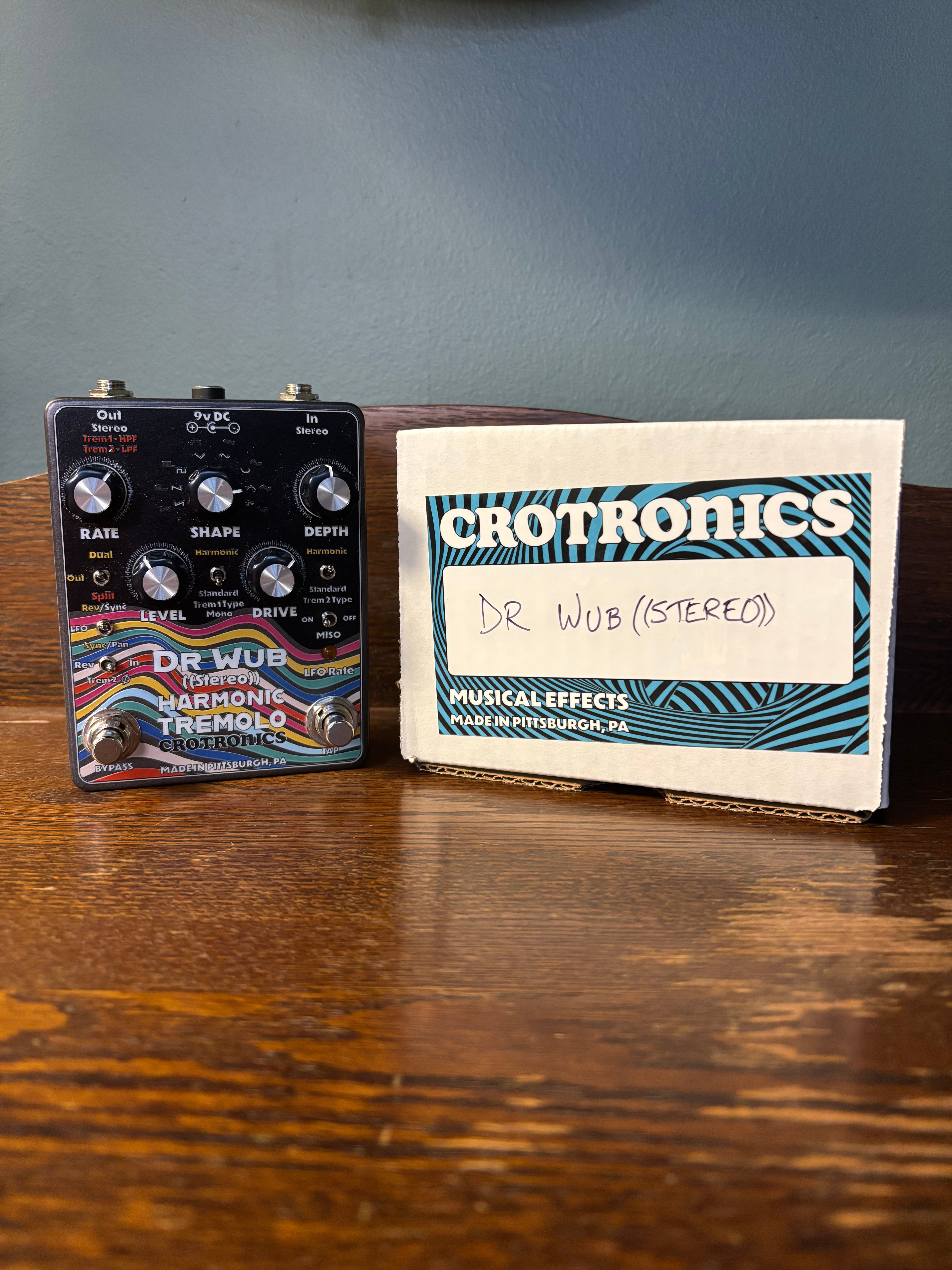 harmonic tremolo pedal Crotronics Dr Wub Stereo Harmonic Tremolo – The Guitar Shop PGH