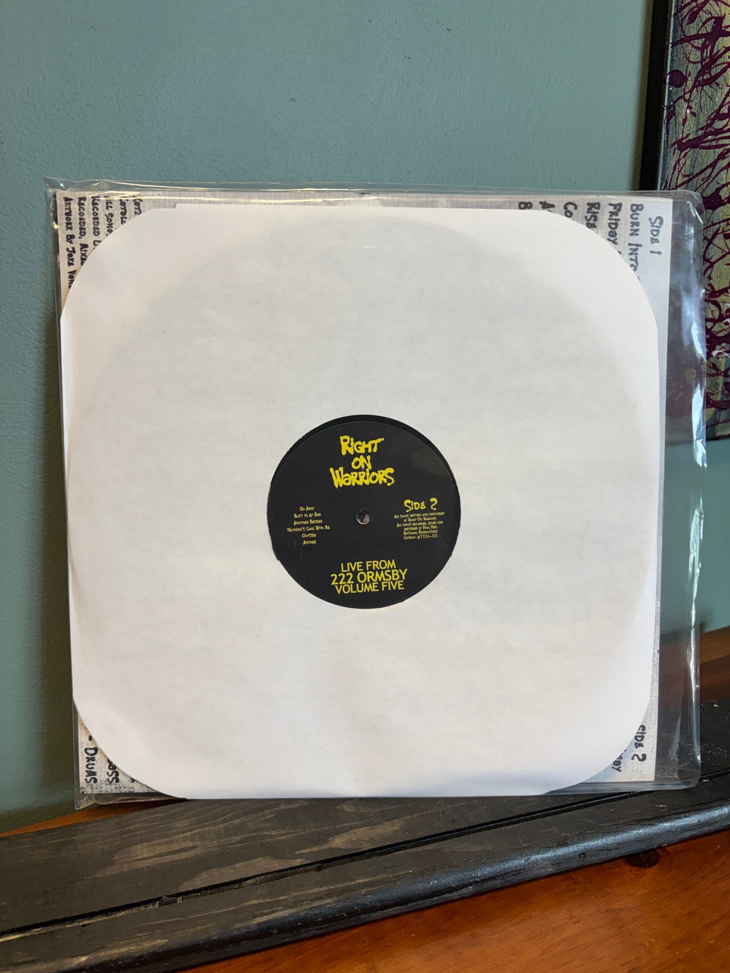 Right On Warriors LIVE FROM 222 ORMSBY Vinyl