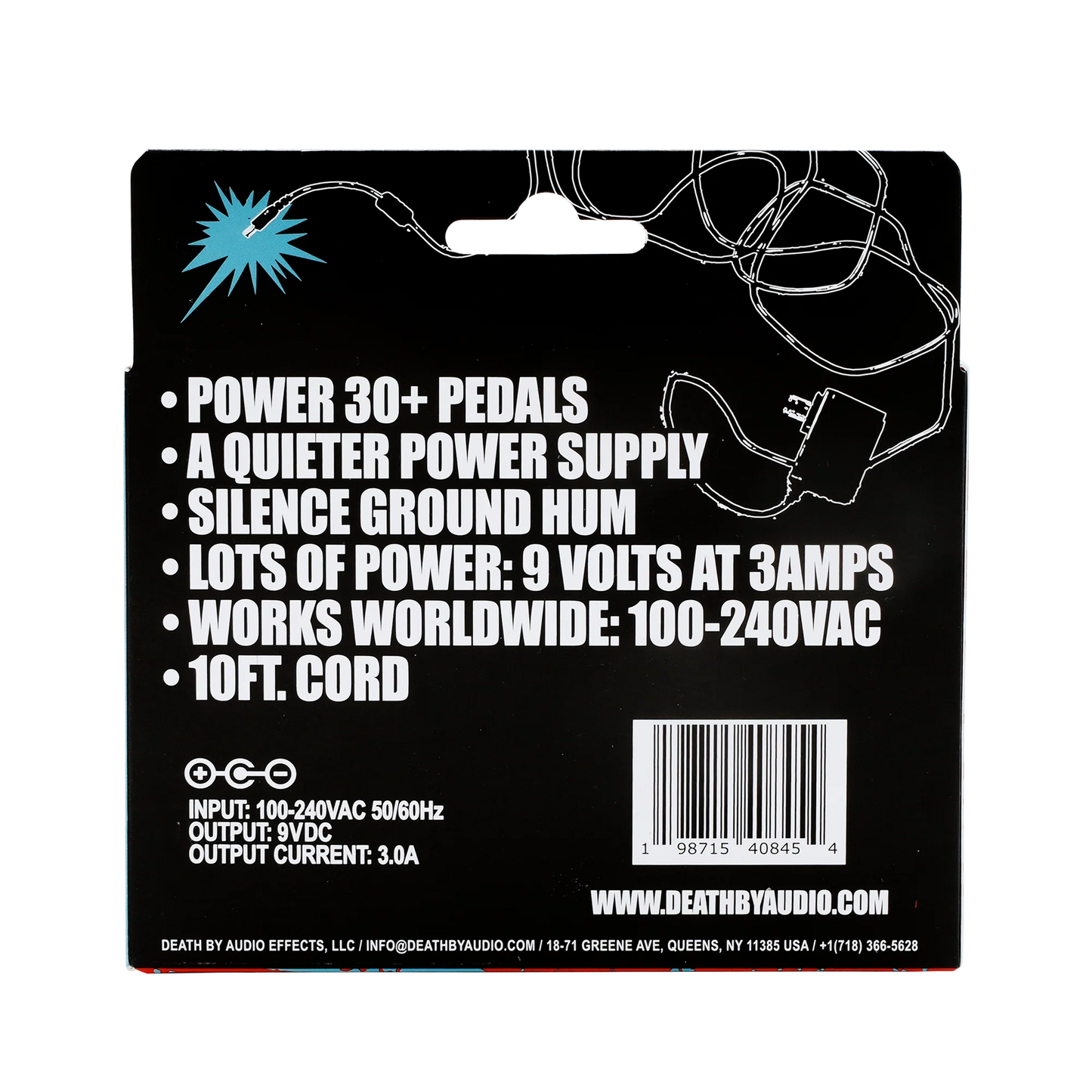 Death By Audio RAW POWER Pedal Power Supply