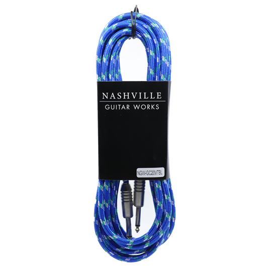 Nashville Guitar Works GC20VTBL 20 ft Vintage Tweed Blue