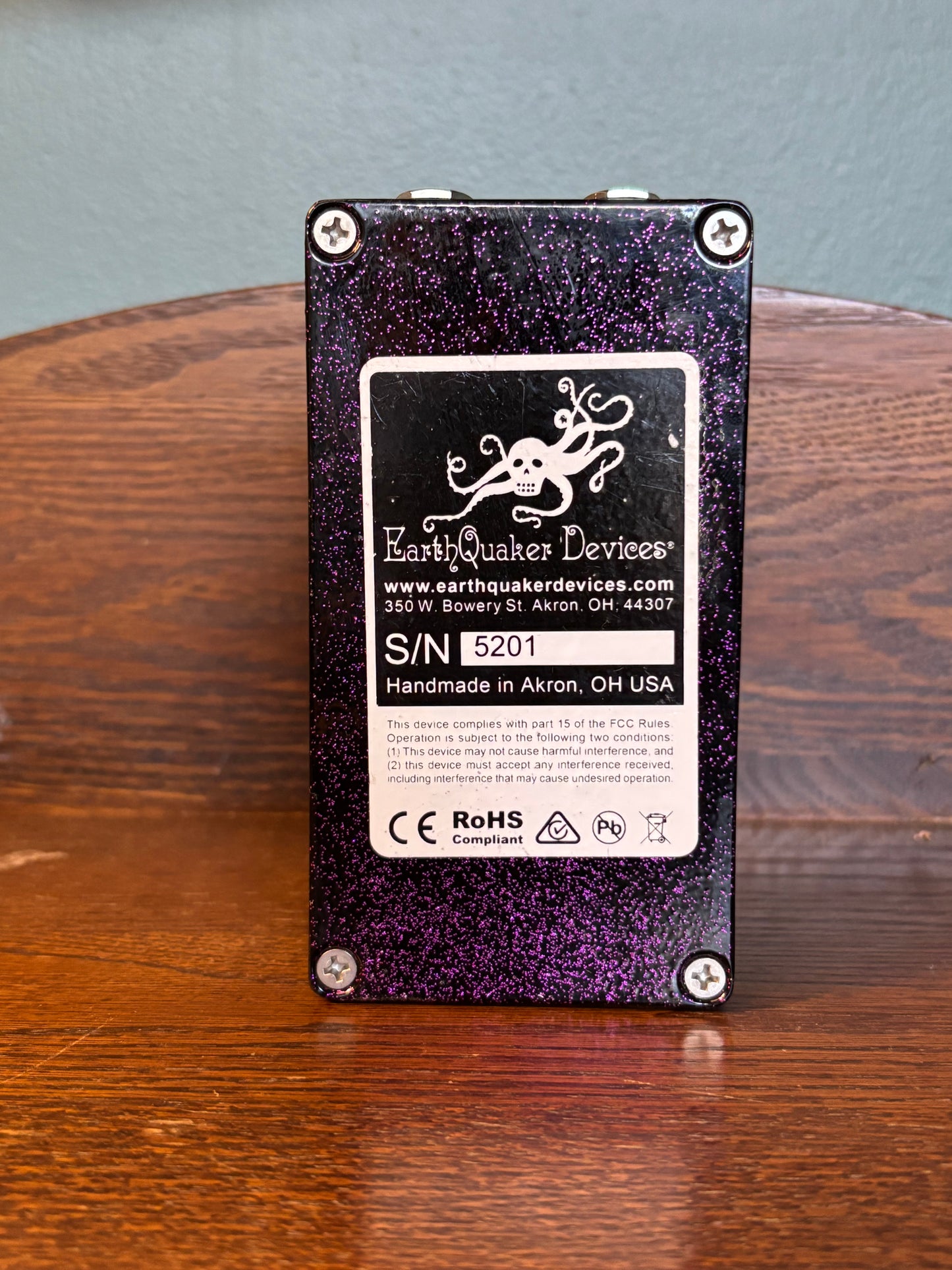 Used EarthQuaker Devices Arpanoid Polyphonic Pitch Arpeggiator V2 - Purple Sparkle