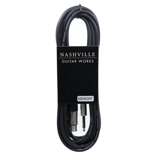Nashville Guitar Works MC20XP 20 ft Mic Cable XLR to 1/4"