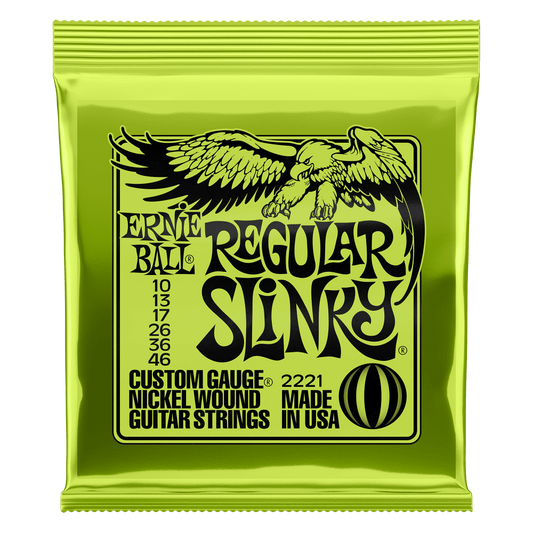 Ernie Ball 2221 Regular Slinky Electric Guitar Strings - .010-.046 by Ernie Ball
