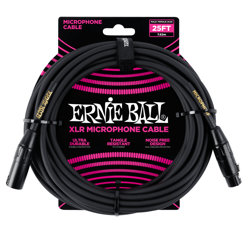 Ernie Ball P06073 Classic Microphone Cable - 25 foot - The Guitar Shop PGH