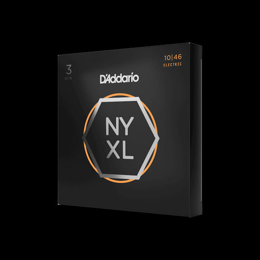D'Addario NYXL1046 Nickel Wound Electric Guitar Strings, Regular Light, 10-46 by D'Addario