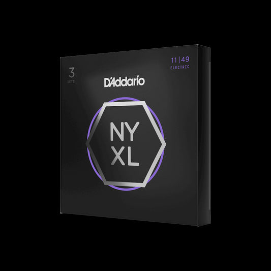 D'Addario NYXL1149 Nickel Wound Electric Guitar Strings, Medium, 11-49 by D'Addario