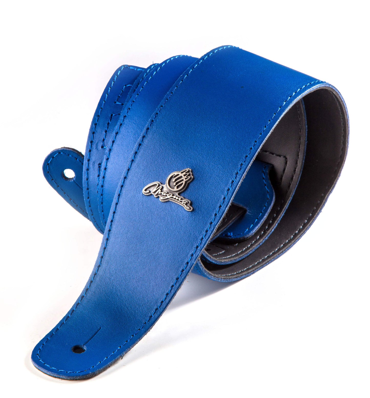 Magma Vintage blue leather strap for guitar by Magma
