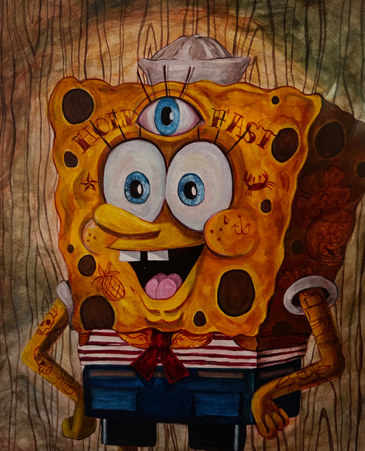 “SpongeBob Third-Eye” by Lex Covato - The Guitar Shop PGH