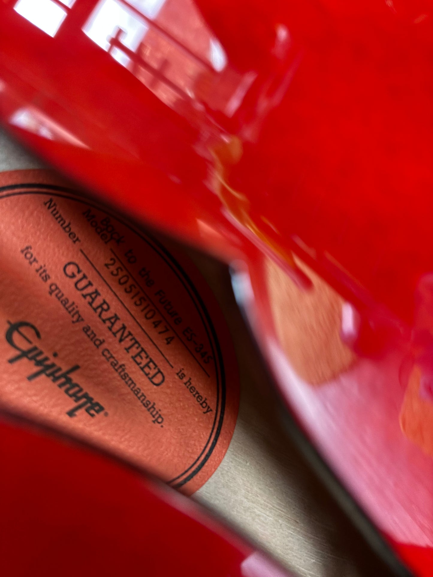 Used (Not really) Epiphone Back to the Future ES-345