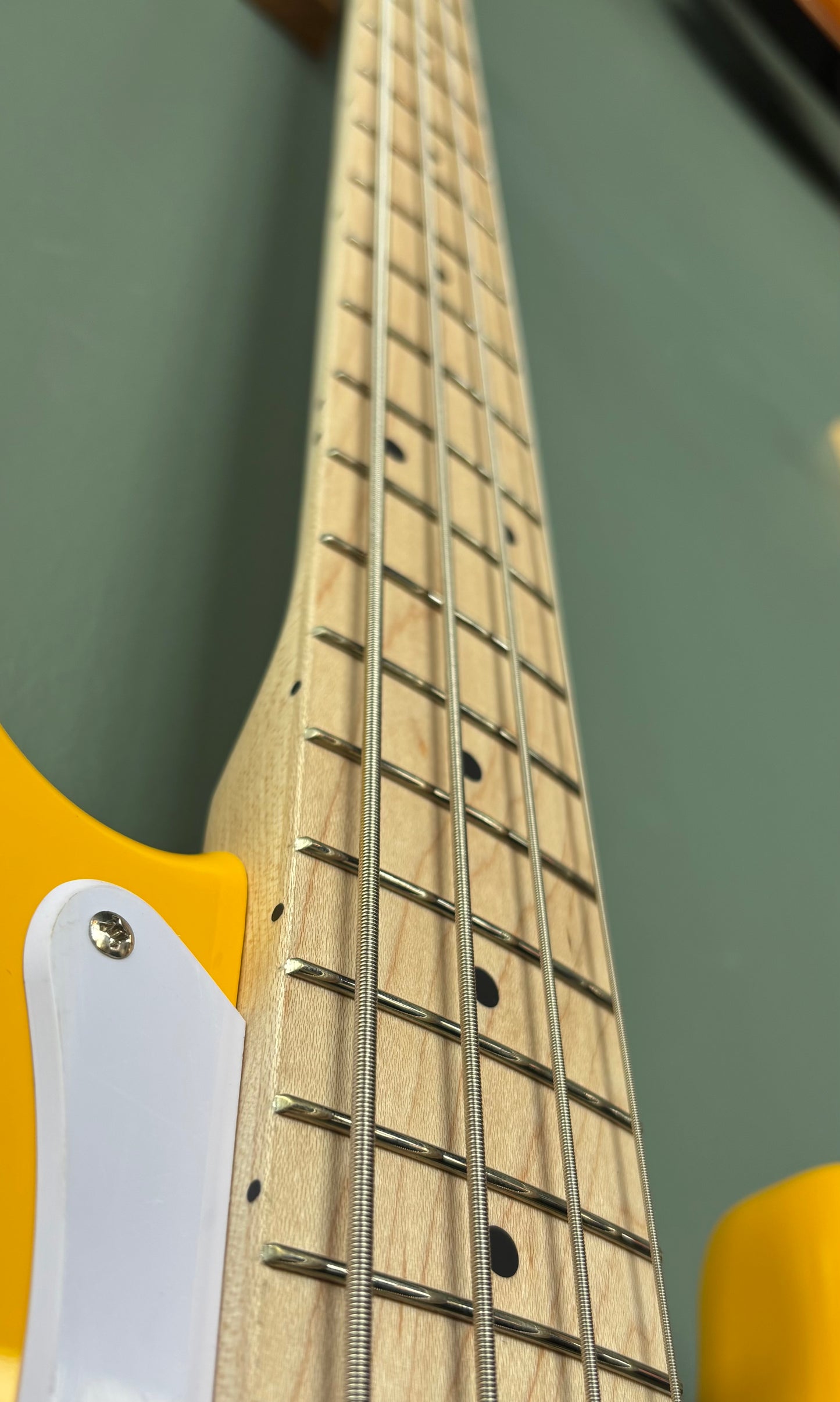 Used Squier FSR Sonic Series Precision Bass Graffiti Yellow