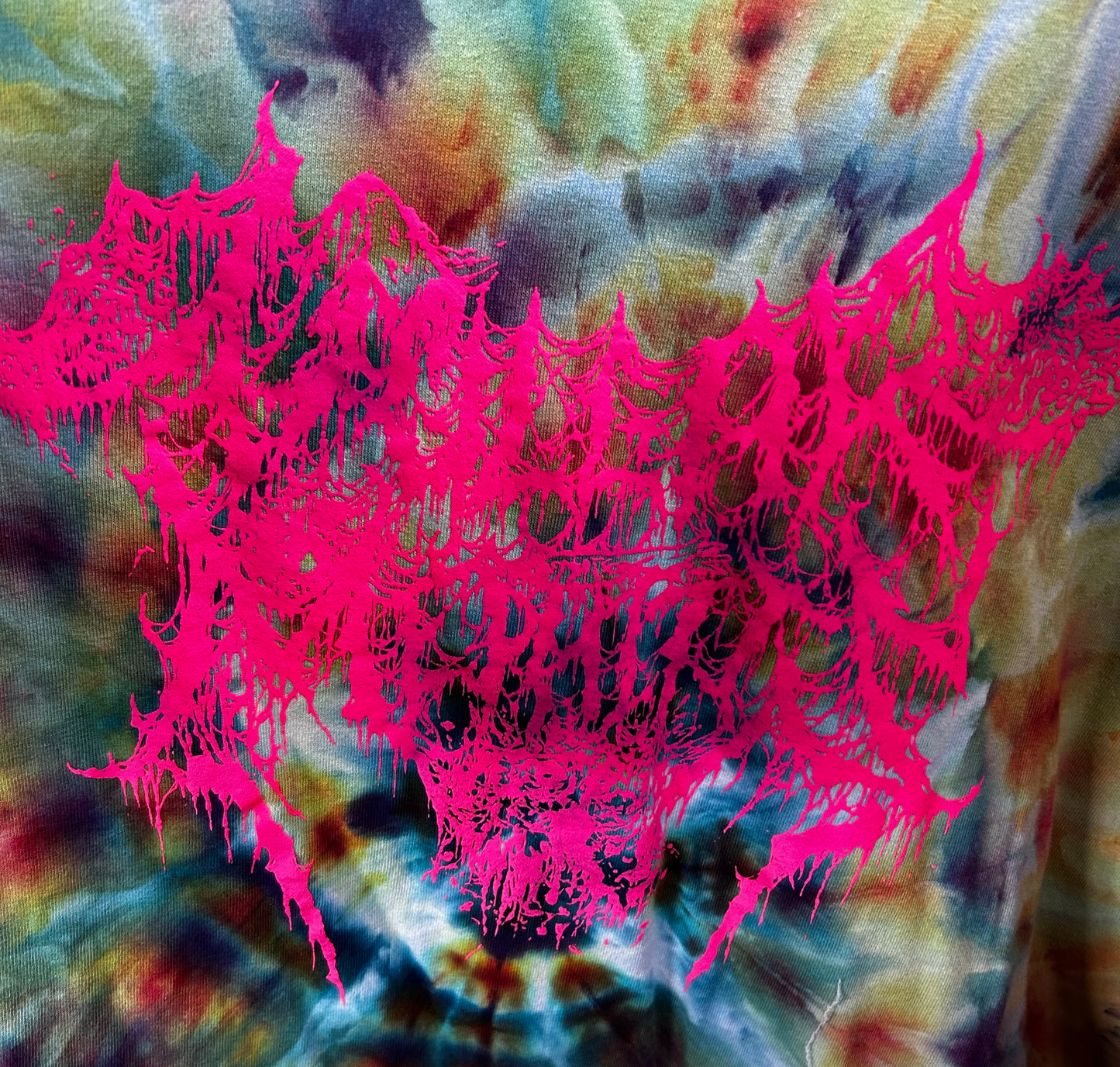 Vulgar Mephitis Tie-dye tee by The Guitar Shop PGH