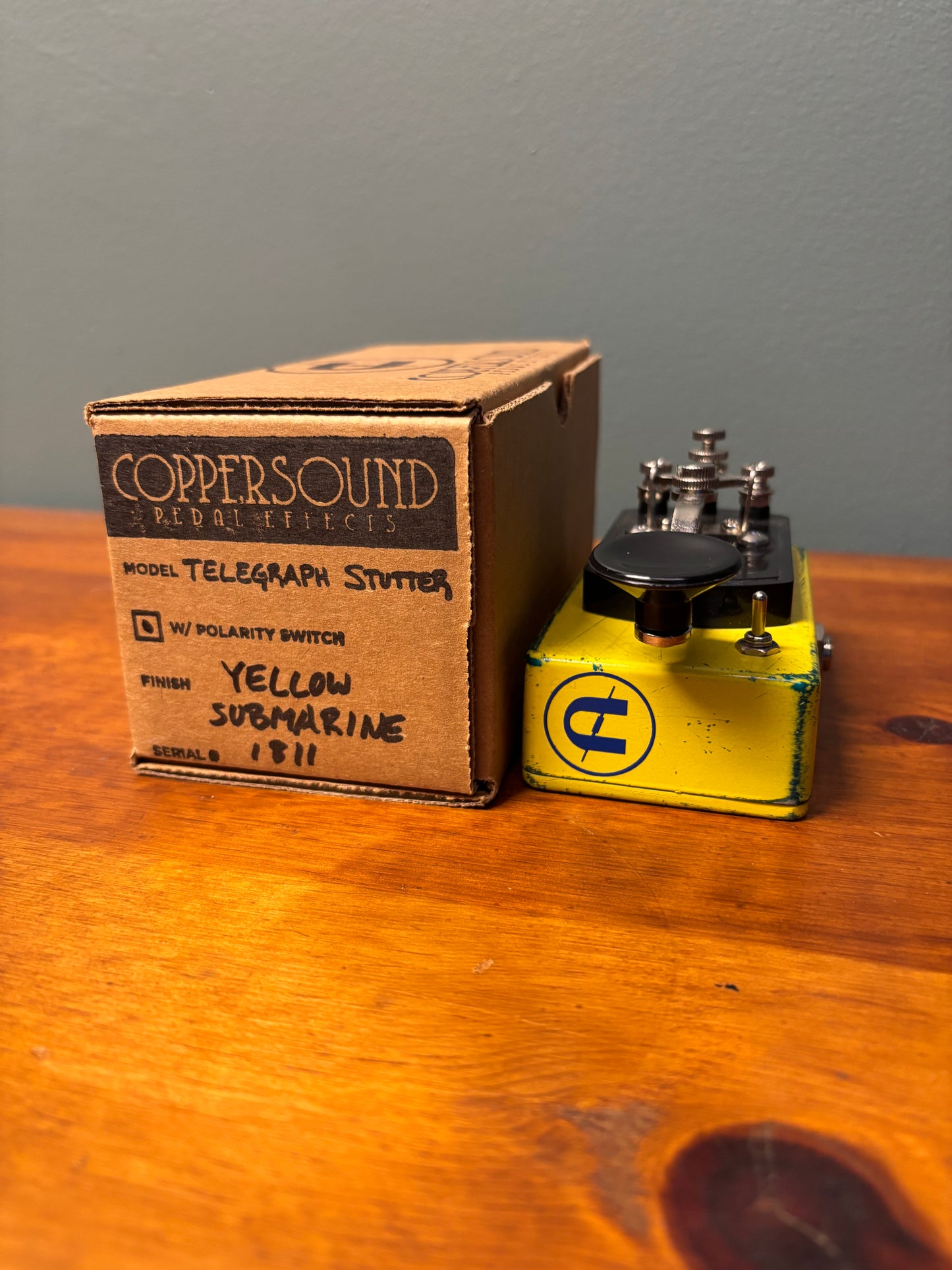 Used 1/1 2020 Coppersound Pedal Effects Telegraph Stutter Yellow Submarine