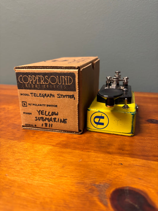 Used 1/1 2020 Coppersound Pedal Effects Telegraph Stutter Yellow Submarine