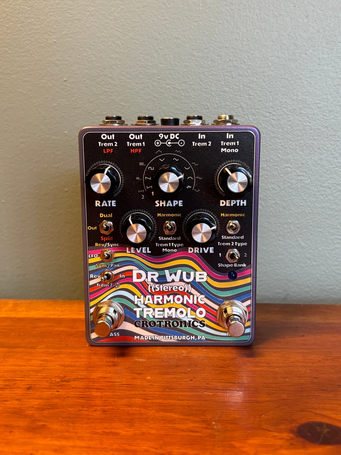 Crotronics Dr Wub Stereo Harmonic Tremolo (4 jack version)