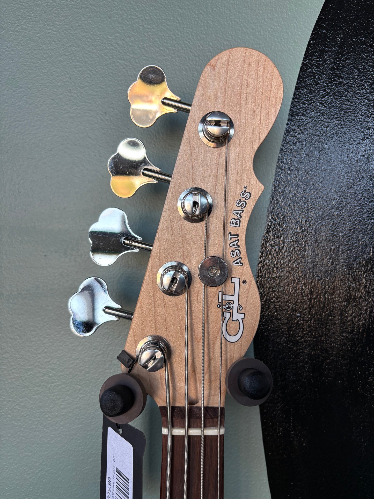 G&L Guitars G&L Fullerton Deluxe ASAT Bass, Jet Black