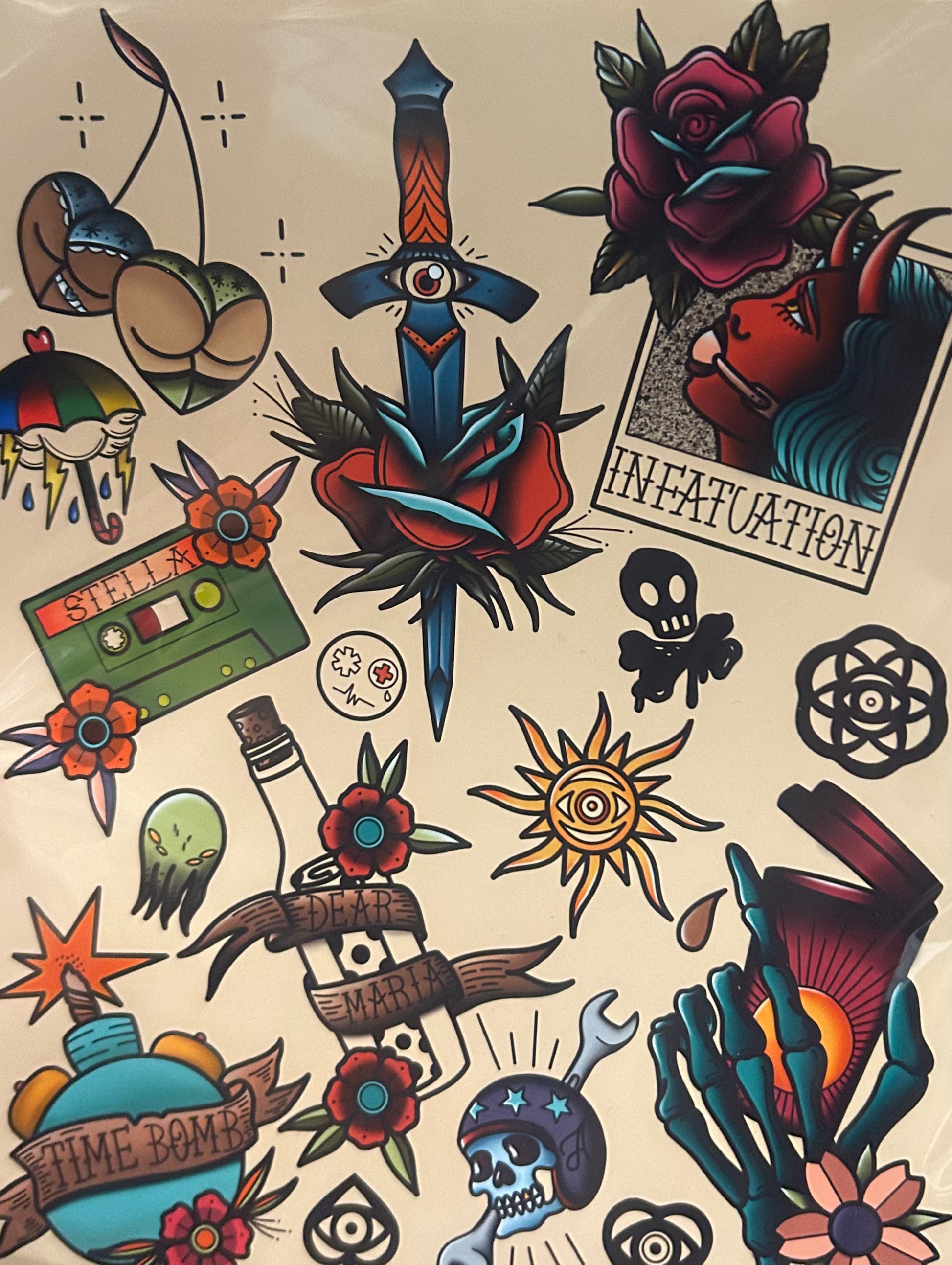 Tattoo Print by Falcon_Blade_Ink - The Guitar Shop PGH