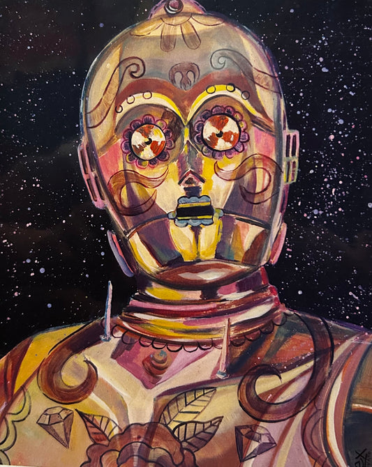 “C-3PO Droid Ink” by Lex Covato - The Guitar Shop PGH
