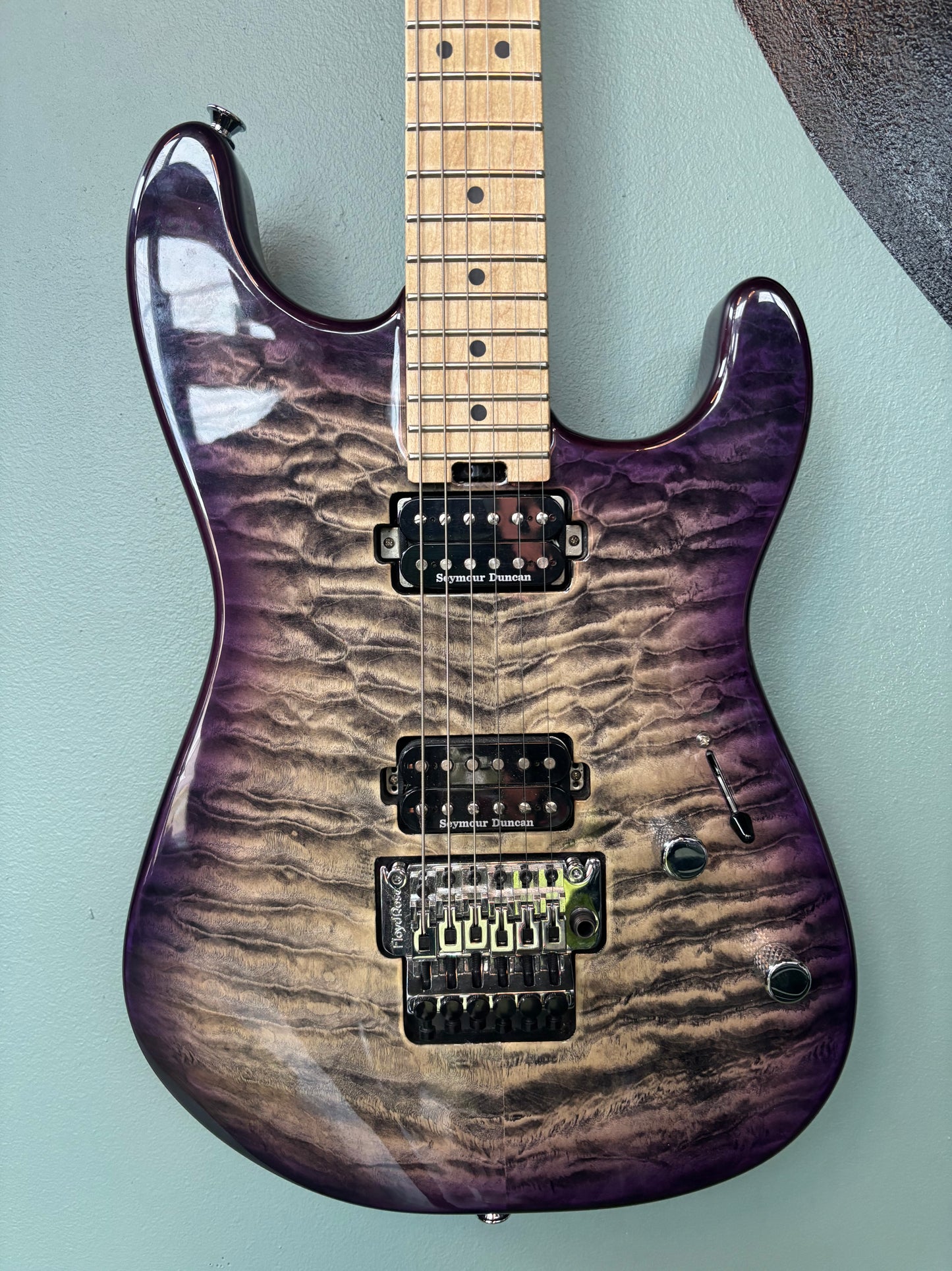 Used Charvel Pro-Mod San Dimas Style 1 HH FR M QM Purple Phaze