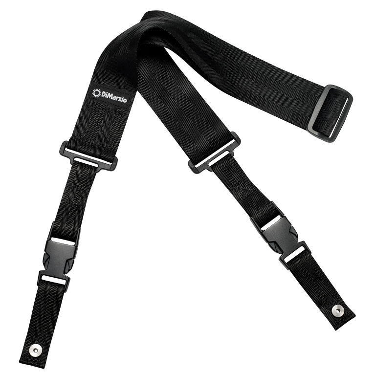 DiMarzio DD2200N 2-inch Nylon ClipLock Guitar Strap - Black - The Guitar Shop PGH