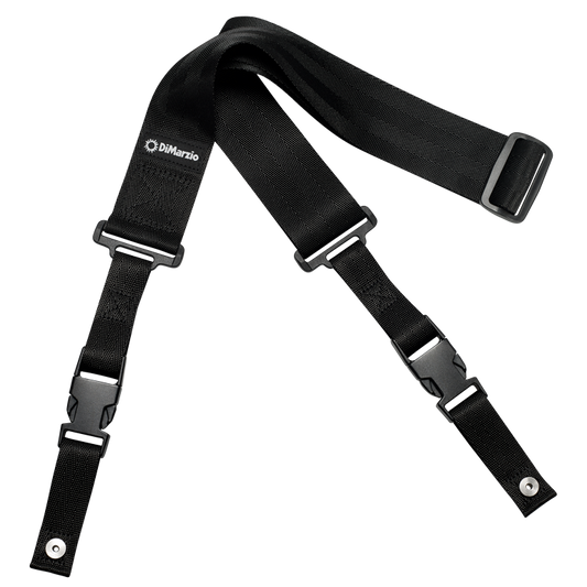 DiMarzio DD2200N 2-inch Nylon ClipLock Guitar Strap - Black - The Guitar Shop PGH
