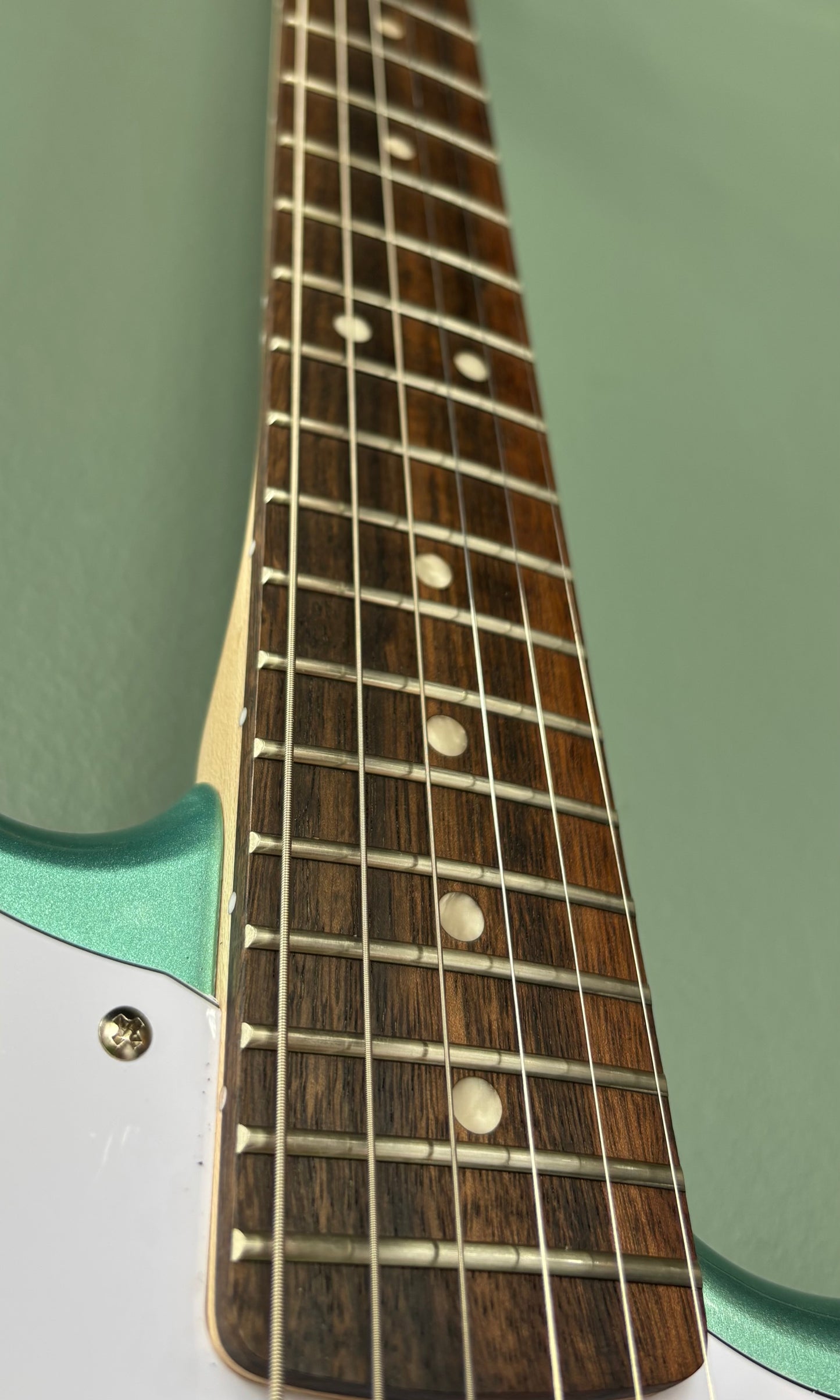 Used Squier FSR Affinity Jaguar Mystic Seafoam
