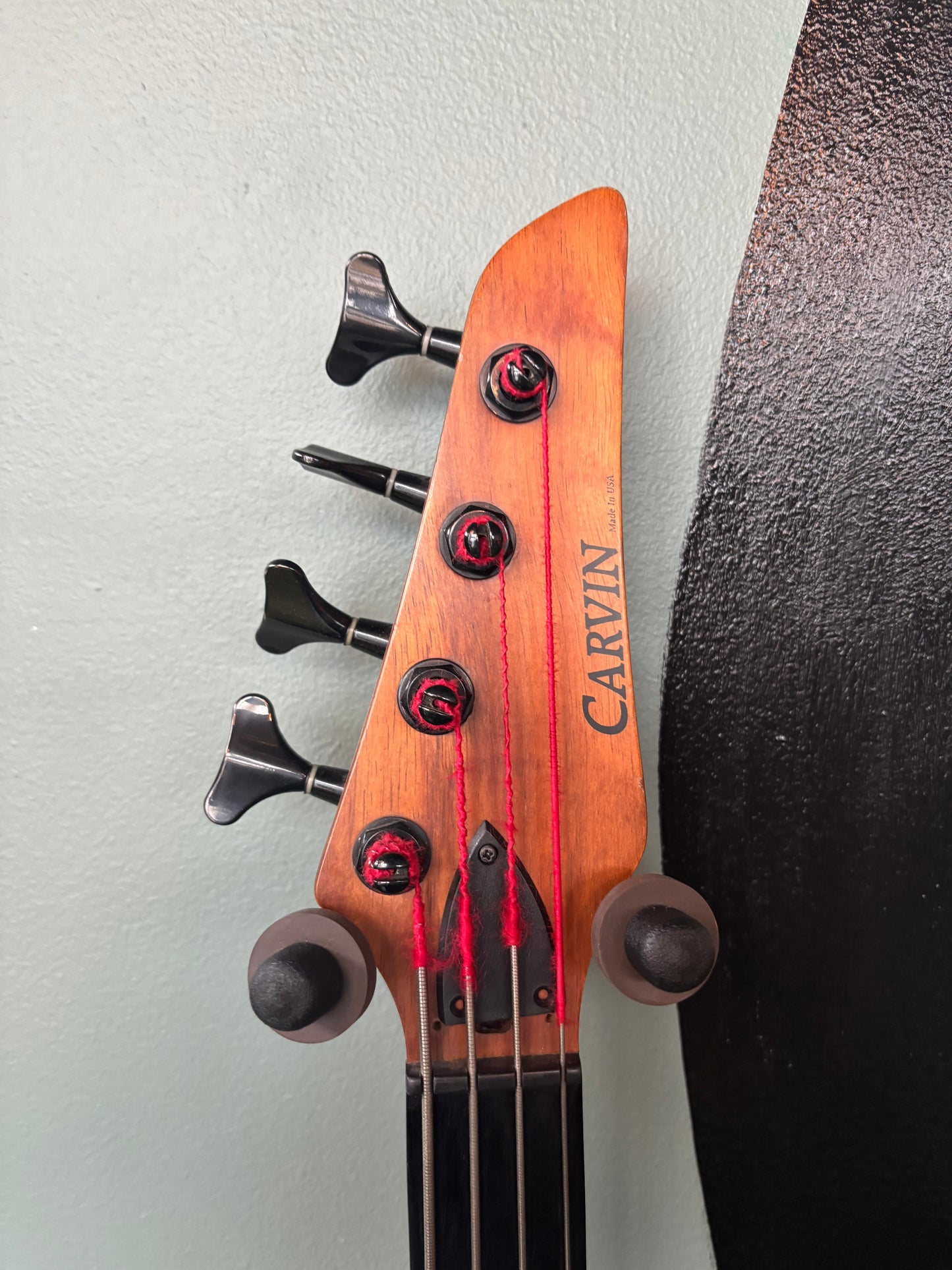 Used 90s Carvin LB-70F Koa Fretless Bass Guitar