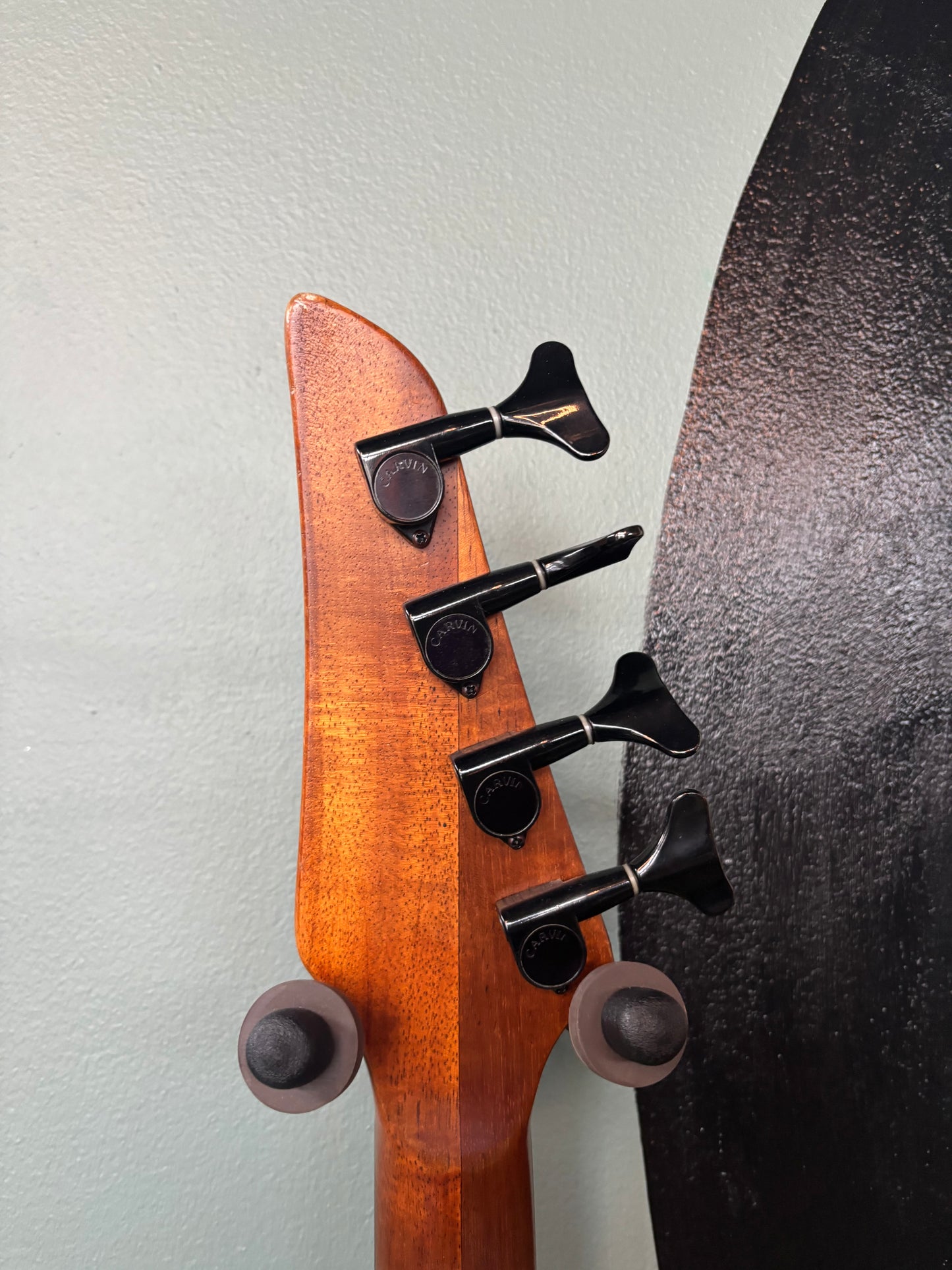 Used 90s Carvin LB-70F Koa Fretless Bass Guitar