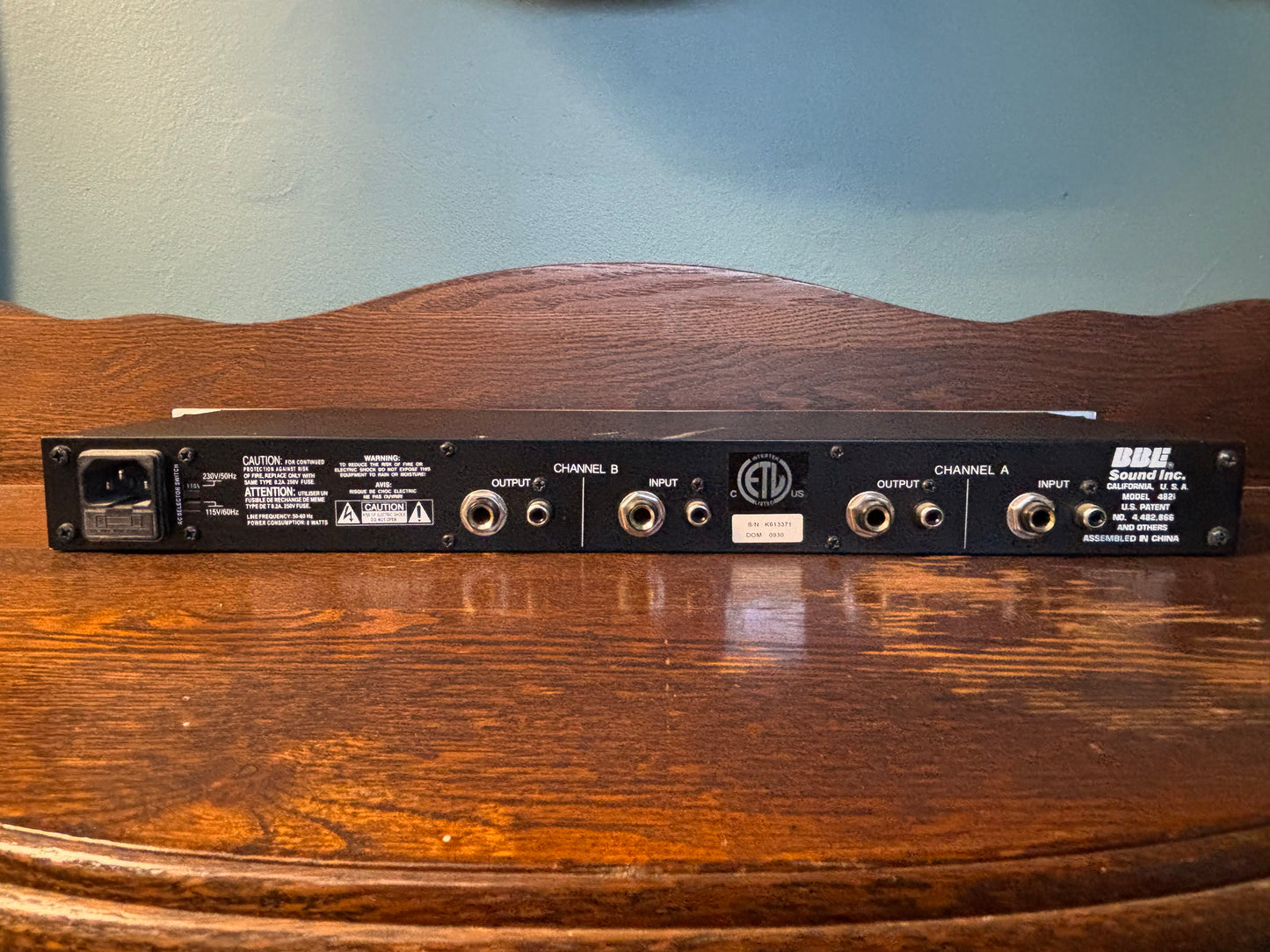 Used BBE Sound Sonic Maximizer 482i Rack Unit