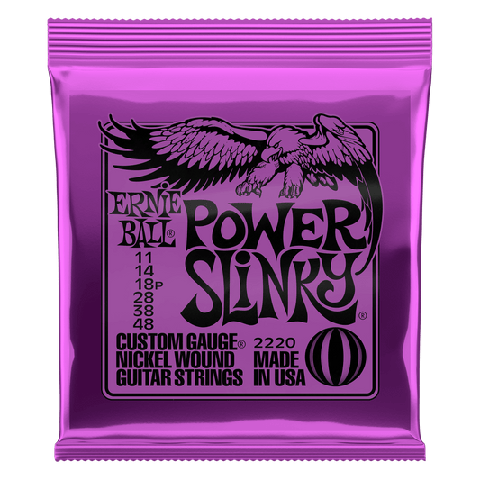 Ernie Ball 2220 Power Slinky Electric Guitar Strings - .011-.048 - The Guitar Shop PGH