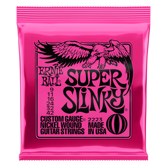 Ernie Ball 2223 Super Slinky Electric Guitar Strings - .009-.042 - The Guitar Shop PGH