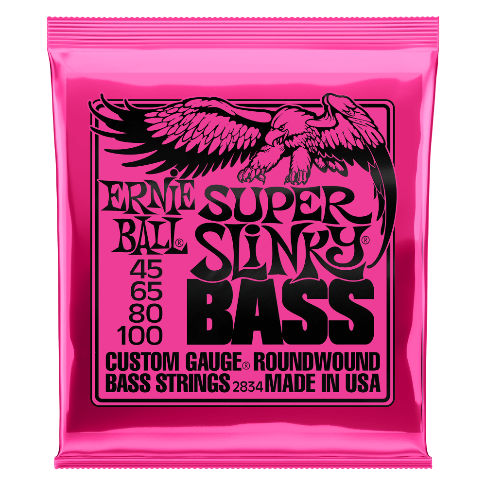 Ernie Ball 2834 Super Slinky Nickel Wound Electric Bass Guitar Strings by Ernie Ball