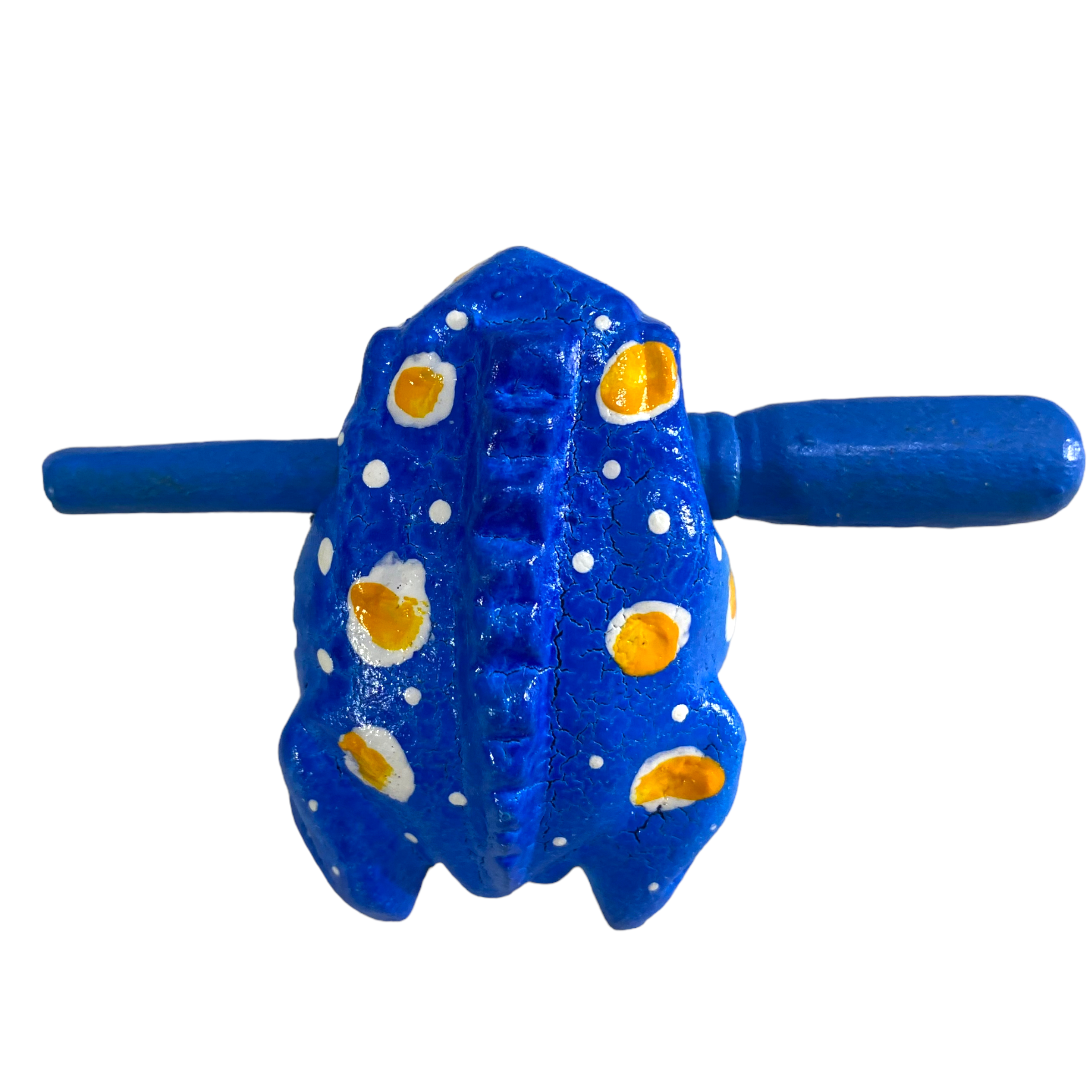 1.5" Wooden Musical Frog - Winter Design (Percussion Instrument)