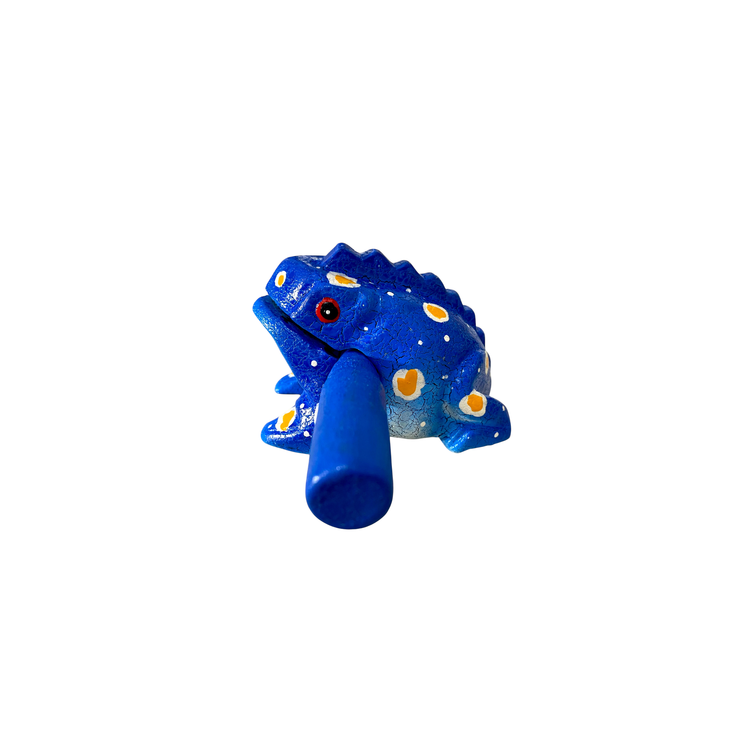 1.5" Wooden Musical Frog - Winter Design (Percussion Instrument)