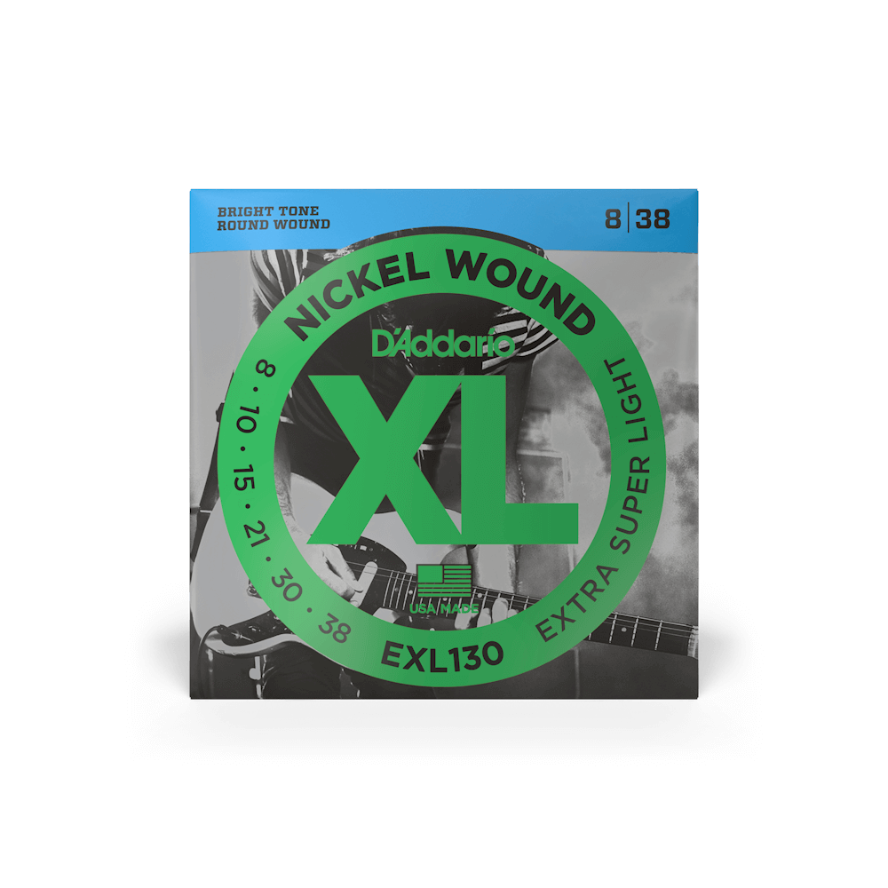 D'ADDARIO EXL130 8/38 Extra Super Light Electric Guitar Strings